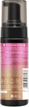 Tył opakowania pianki samoopalającej Dax Sun Phuket 160 ml, czarna butelka z różowo-złotą etykietą.