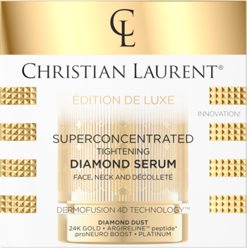 Christian Laurent EDITION DE LUXE Superconcentrated Tightening Diamond Serum w złotym opakowaniu.