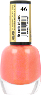 ADOS Premium Line ,lakier do paznokci, nr 46;,tył