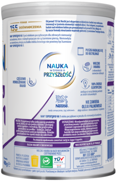 NESTLÉ NAN EXPERTpro ,mleko początkowe w proszku, dla niemowląt od urodzenia, 1,tył