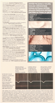 SCHWARZKOPF GLISS COLOR Care & Moisture ,farba do włosów, trwała, nr 4-0 Naturalny Ciemny Brąz,tył