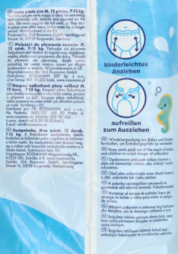 BABYDREAM ,pieluchy do pływania, Medium, 7-13 kg,tył