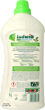 LUDWIK ,EKOlogiczny płyn uniwersalny, zielona herbata i jaśmin,tył