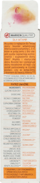 Tył opakowania Alterra Triple Vitamin Booster, szczegółowa lista składników i opis działania w języku polskim.