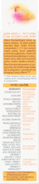 Tył serum Alterra Triple Vitamin Booster z witaminami C, E, F, białe tło, widoczna pełna lista składników.