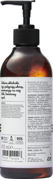 YOPE ,naturalny żel pod prysznic, Bez i Wanilia,tył