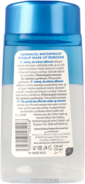 DERMACOL ,płyn do demakijażu oczu,tył