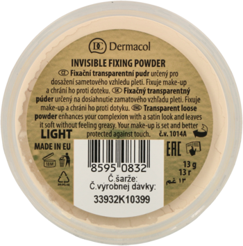 DERMACOL ,sypki puder transparentny Light,tył