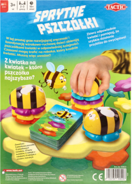 TACTIC Sprytne Pszczółki ,gra interaktywna, 3+,tył