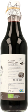 JUCHOWO FARM ,syrop z czarnej porzeczki, ekologiczny,tył