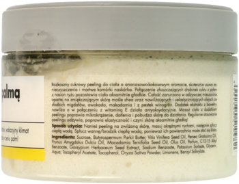 MANUFAKTURA PIĘKNA Wakacje pod Palmą ,peeling do ciała, cukrowy,tył