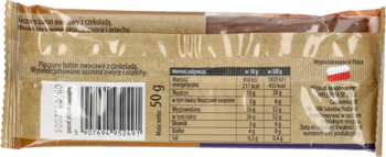 DOBRY SQUAD ,baton owocowy, z czekoladą, Choco Salty Caramel,tył