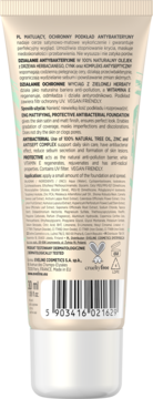 EVELINE COSMETICS ,matujący i ochronny podkład antybakteryjny do twarzy nr 01 Porcellain,tył