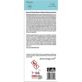 DOROTA & AROMA HOME ,zawieszka zapachowa,  świeże powietrze,tył
