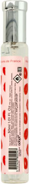 Tylna etykieta perfum Adopt' Rouge Lipstick 30ml w różowej butelce, widoczny kod kreskowy i symbol.