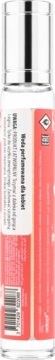 Adopt' Sunset Kiss woda perfumowana dla kobiet. Butelka z różową etykietą, widok z boku. Liczi, róża, drewno cedrowe.