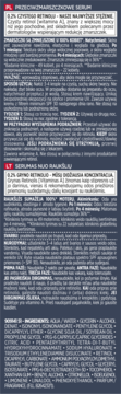 L'ORÉAL PARIS Revitalift Laser,serum do twarzy, głębokie zmarszczki, Pure Retinol, na noc,tył