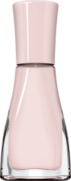Sally Hansen Insta-Dri szybkoschnący lakier do paznokci nr 239 In a Blush, jasnoróżowa butelka z różowym korkiem, widok z przodu.