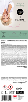 DOROTA & AROMA HOME ,zawieszka zapachowa, tymianek i oliwa,tył
