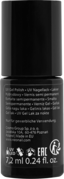 NEONAIL Dry Top ,top do lakierów hybrydowych, bez przemywania,tył