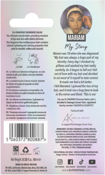 DR. PAWPAW ,balsam do ust, Shimmer,tył