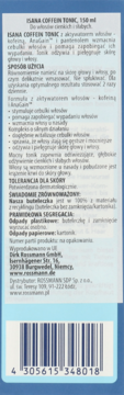 ISANA ,tonik do włosów, Coffein,tył