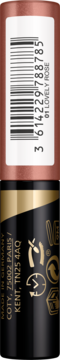 Tylna strona opakowania Max Factor Eyefinity All Day Eyeshadow 01 Lovely Rose, z kodem kreskowym i napisami.