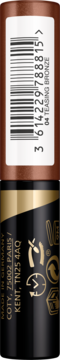 Brazowy eyeliner Max Factor Eyefinity All Day Eyeshadow 04 Teasing Bronze. Tylna strona opakowania z kodem kreskowym.