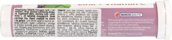 Tył opakowania Altapharma Tabletki musujące Cynk + Witamina C, z różową etykietą i logo Medical Expert.