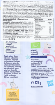 BABYDREAM ,ciasteczka z suszonymi truskawkami, od 1. roku życia,tył