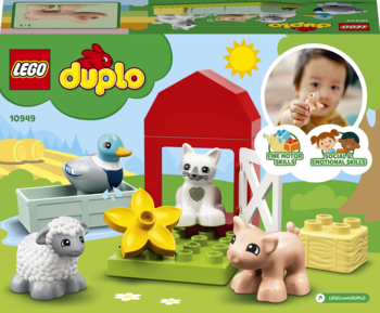 LEGO Duplo ,klocki, Zwierzęta gospodarskie, 2+, 10949,tył