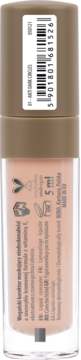 Tył korektora Smart Corrector w butelce 5ml. Brązowa nakrętka z kodem kreskowym i napisem "Anti Dark Circles".