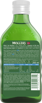 MÖLLER'S Tran Norweski Mój Pierwszy Tran,tran, powyżej 4. tygodnia życia, suplement diety,tył