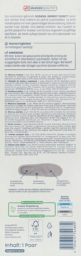 Opakowanie wkładek FUSSWOHL MEMORY FUSSBETT z pianki memory, widok z przodu, diagram i tekst.