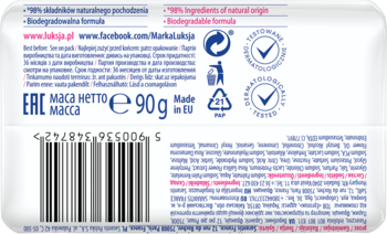 LUKSJA Creamy & Soft ,mydło w kostce, do rąk, kremowe, wygładzające, Róża i Proteiny Mleka,tył