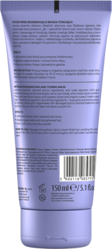 L'BIOTICA BIOVAX Glamour Ultra Violet for Blond,maska do włosów blond i siwych, intensywnie regenerująca i tonująca,tył