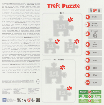 TREFL Paw Patrol ,puzzle, zestaw 4w1, 4+,tył