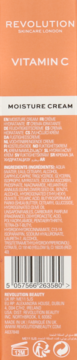 REVOLUTION SKINCARE Vitamin C ,krem do twarzy, nawilżający, z wit. C,tył