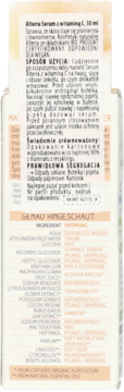 ALTERRA Vitamin C ,serum do twarzy, z Witaminą C,tył