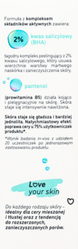 ISANA Love Your Skin ,peeling-koncentrat do twarzy, z kwasem salicylowym,tył