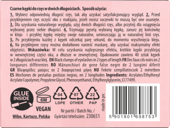 LOVELY K*eyes ,sztuczne rzęsy, kępki, K'eyes,tył