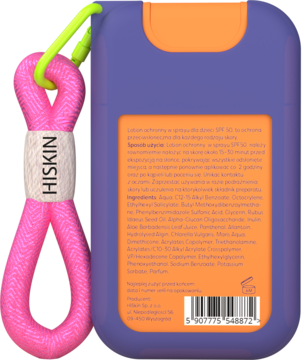 HISKIN Sun Protector ,spray ochronny z filtrem SPF 50, dla dzieci,tył