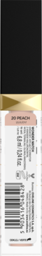 Tył korektora Eveline Wonder Match 20 Peach, widoczna biała etykieta z kodem kreskowym i napisem 6.8ml.