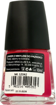 JOKO Find Your Colour ,lakier do paznokci, nr 125,tył