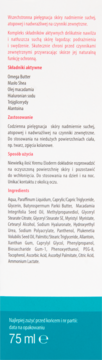 Tył opakowania kremu Eloderm 75 ml dla suchej i atopowej skóry. Biała etykieta z polskim opisem i składem.