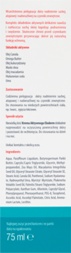 Tył opakowania Kremu Aktywnego Eloderm 75 ml, białe tło z listą składników i opisem w języku polskim.