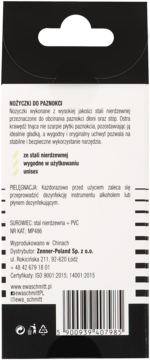 EWA SCHMITT Black Cut ,nożyczki do paznokci,tył