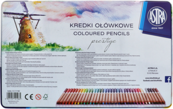 ASTRA Prestige ,kredki ołówkowe, 36 kolorów, Prestige, zestaw,tył