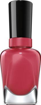 Lakier do paznokci Sally Hansen Miracle Gel 256 Proper P Rose w szklanej butelce z czarną nakrętką.