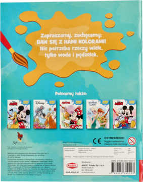 AMEET Disney Auta,Maluj wodą,tył